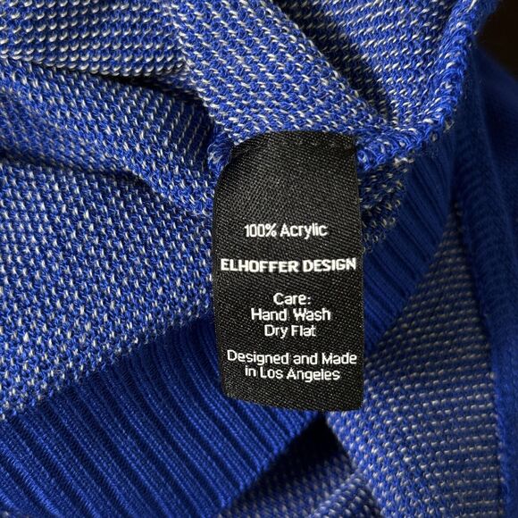 Elhoffer Design Sweater Womens Medium Griffin Cape Cardigan Costume Cosplay Blue - Picture 10 of 13
